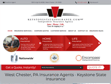 Tablet Screenshot of keystonestateinsurance.com